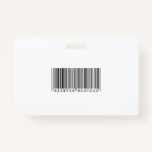 Senior Business Man | Streepjescode Badge (Achterkant)