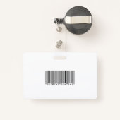 Senior Business Man | Streepjescode Badge (Achterkant met intrekbare)