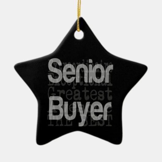 Senior Buyer Extraordinaire Keramisch Ornament (Voorkant)