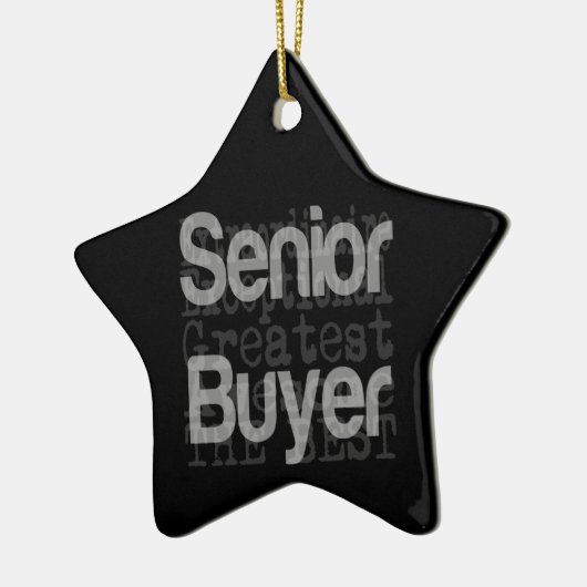 Senior Buyer Extraordinaire Keramisch Ornament (Links)