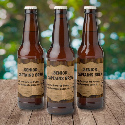 Senior Captain Brew Bier Etiket