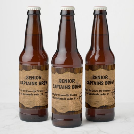 Senior Captain Brew Bier Etiket (Flessen)