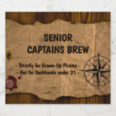 Senior Captain Brew Bier Etiket (Enkel label)