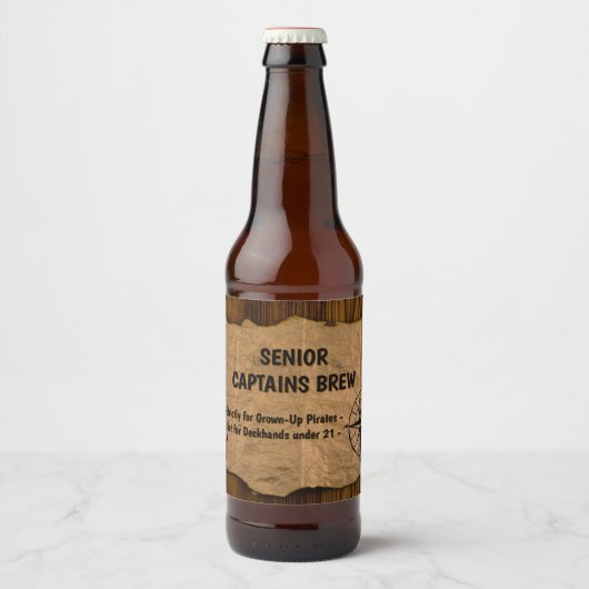 Senior Captain Brew Bier Etiket (Voorkant)