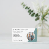 Senior Care Medische Verpleegkundige Business Card Visitekaartje (Staand voorkant)