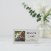 Senior Care Pensioen Home Ouderenservice Visitekaartje (Staand voorkant)