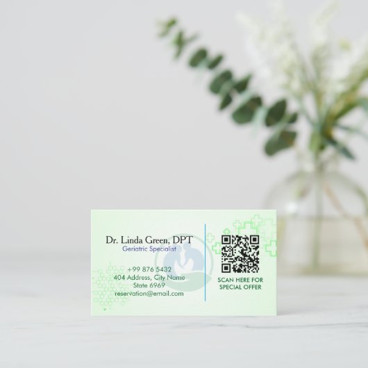 Senior Care Rehab | Green Medical Visitekaartje (Staand voorkant)