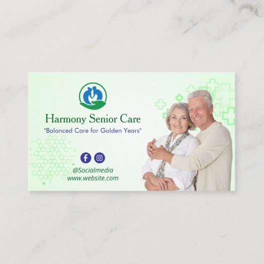 Senior Care Rehab | Green Medical Visitekaartje (Achterkant)