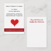 Senior Caregiver Medische Visitekaartjes (Voorkant / Achterkant)