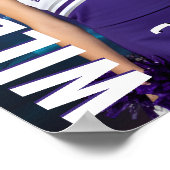 Senior Cheer Team Aangepaste Cheerleader Foto Spor Poster (Hoek)