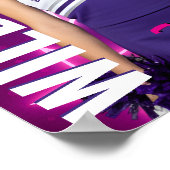 Senior Cheer Team Aangepaste Cheerleading Foto Spo Poster (Hoek)