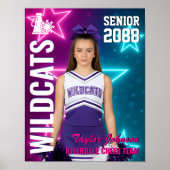 Senior Cheer Team Aangepaste Cheerleading Foto Spo Poster (Voorkant)