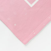 Senior Cheer Team Aangepaste Foto Roze Confetti Fleece Deken (Hoek)