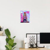 Senior Cheer Team Cheerleader Photo Iridescent Poster (Thuiskantoor)