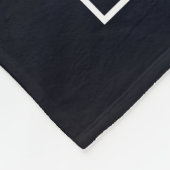 Senior Cheer Team Custom Photo Black Gold Fleece Deken (Hoek)