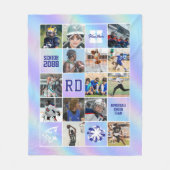 Senior Cheer Team Custom Photo Iridescent Fleece Deken (Voorkant)