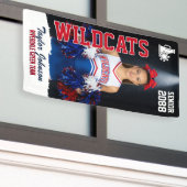 Senior Cheer Team Custom Sports Cheerleader Photo Spandoek (Buitenkant Gebouw)