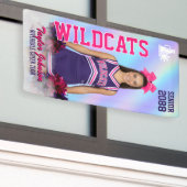 Senior Cheer Team Custom Sports Photo Cheerleading Spandoek (Buitenkant Gebouw)