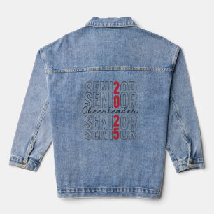 Senior cheerleader 2025 denim jacket