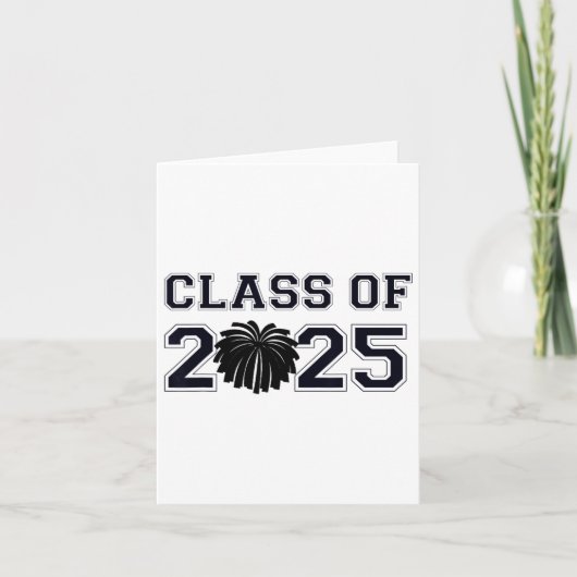 Senior Cheerleader Cheer CL van 2025 Afstuderen GR Kaart (Voorkant)