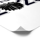 Senior Cheerleader Cheer CL van 2025 Afstuderen GR Poster (Hoek)