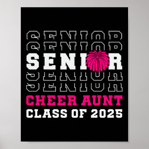 Senior Cheerleader Tante Cheer CL van 2025 Afstude Poster