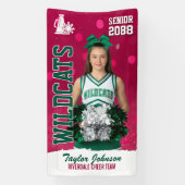 Senior Cheerleading Cheer Team Custom Sports Photo Spandoek (Verticaal)