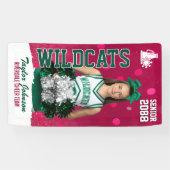 Senior Cheerleading Cheer Team Custom Sports Photo Spandoek (Horizontaal)