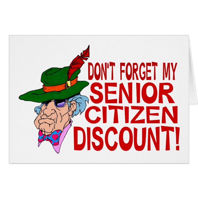 Senior Citizen Discount (Voorkant Horizontaal)