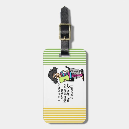 Senior Citizen Discount Bagagelabel (Voorkant verticaal)