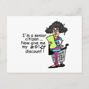 Senior Citizen Discount Briefkaart