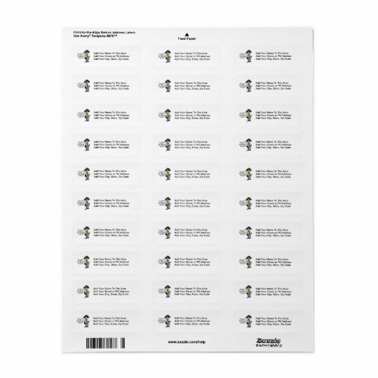 Senior Citizen Discount Etiket (Full Sheet)