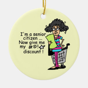 Senior Citizen Discount Keramisch Ornament