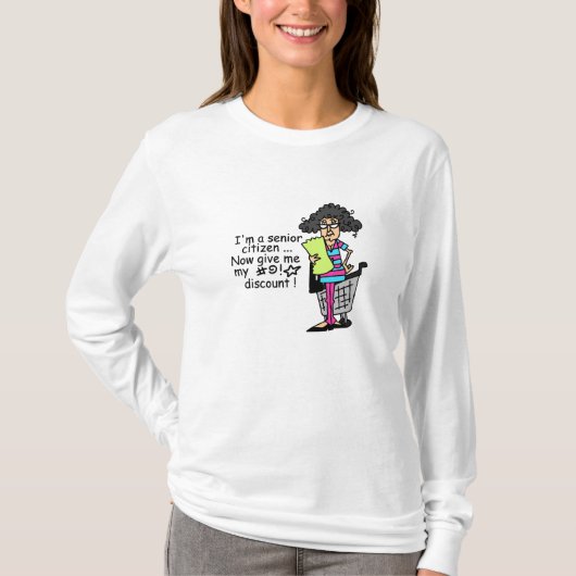 Senior Citizen Discount T-shirt (Voorkant)