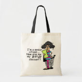 Senior Citizen Discount Tote Bag (Voorkant)