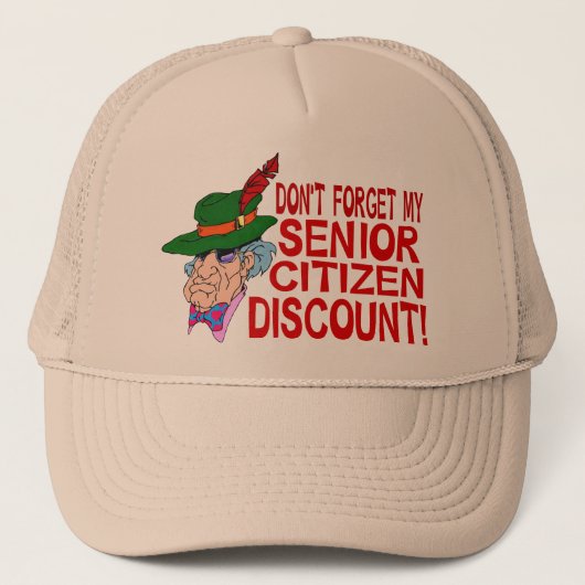 Senior Citizen Discount Trucker Pet (Voorkant)