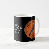 Senior Citizen Old Crow Geezer Gag Gift Koffiemok (Voorkant rechts)