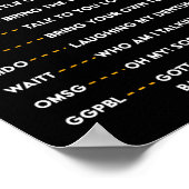 Senior Citizen &# s sms-code Grappige oude mensen Poster (Hoek)