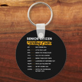 Senior Citizen &# s sms-code Grappige oude mensen Sleutelhanger (Voorkant)