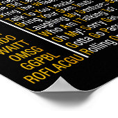 Senior Citizen Sms Code Cool Grappig Oude Mensen Poster (Hoek)