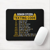 Senior Citizen Sms Code Cool Grappige Oude Mensen Muismat (Met muis)