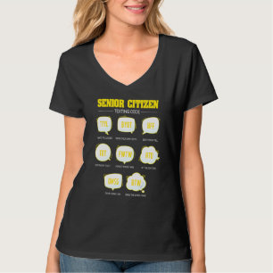 Senior Citizen Sms Code Ouderen Ouderen T-shirt