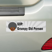 Senior Citizen Stemmen stemmen voor GOP's: nobele  Bumpersticker (Op auto)