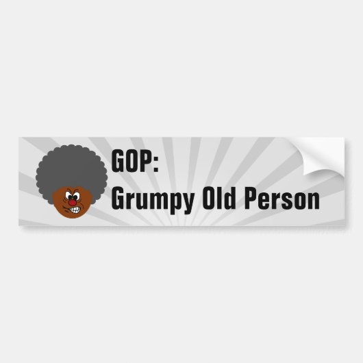 Senior Citizen Stemmen stemmen voor GOP's: nobele  Bumpersticker (Voorkant)