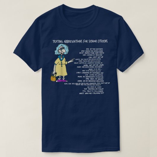 Senior Citizen Teting Code T-shirt (Design voorkant)