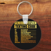 Senior Citizen's Texting Code Grandpa Sleutelhanger (Voorkant)