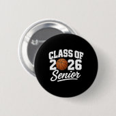 Senior Cl 2026 Basketball Champion School Spirit A Ronde Button 5,7 Cm (Voorkant /achterkant)