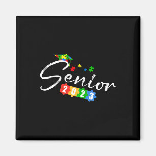 Senior CL van 2023 Autism Awareness School Graduat Magneet