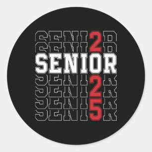 Senior CL van 2025 Afstuderen CK naar school Senio Ronde Sticker