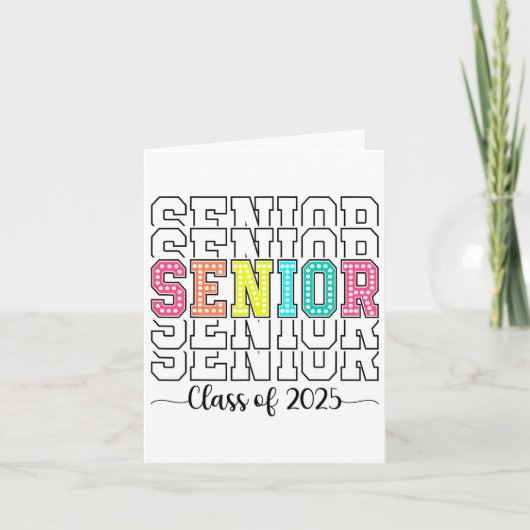 Senior CL van 2025 Afstuderen Senior 2025 Kaart (Voorkant)